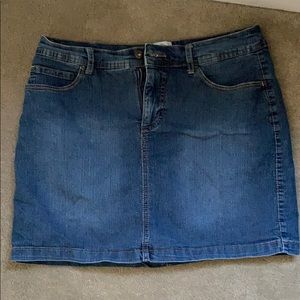 Denim skort